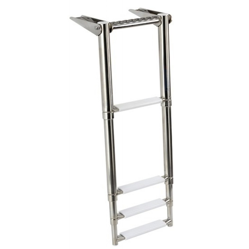 Gangplank telescopic ladder with built-in handle - 4 steps