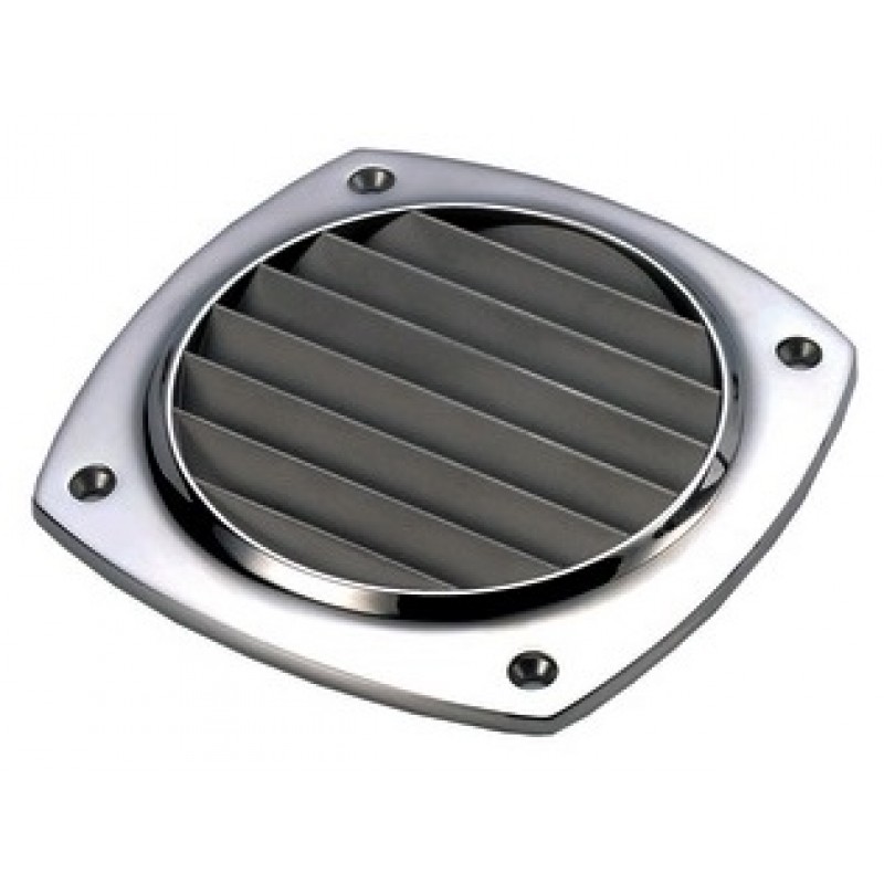 Louvred vents made of mirror polished stainless steel AISI 316 - with screws
