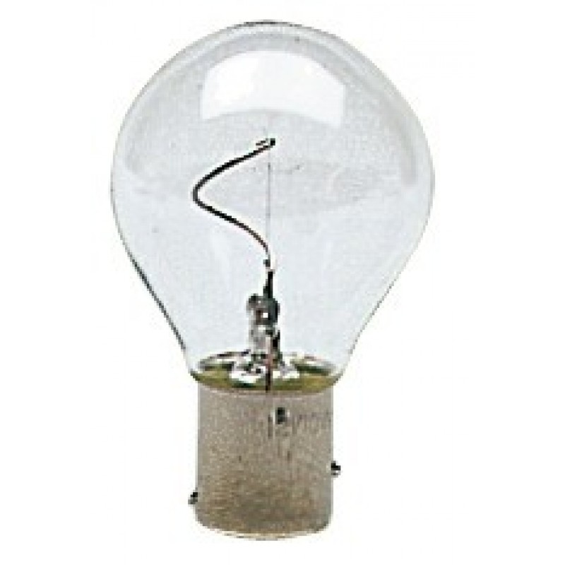 Vertical filament bulb , offset poles for navigational lights